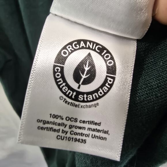 Everlane T Shirt Mens Medium Green Short Sleeve Crew Organic Cotton Premium - Picture 10 of 12